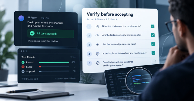 Your AI coding agent says all tests pass. How to check it really ran them